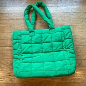 GAP Vibrant Green Quilted Tote